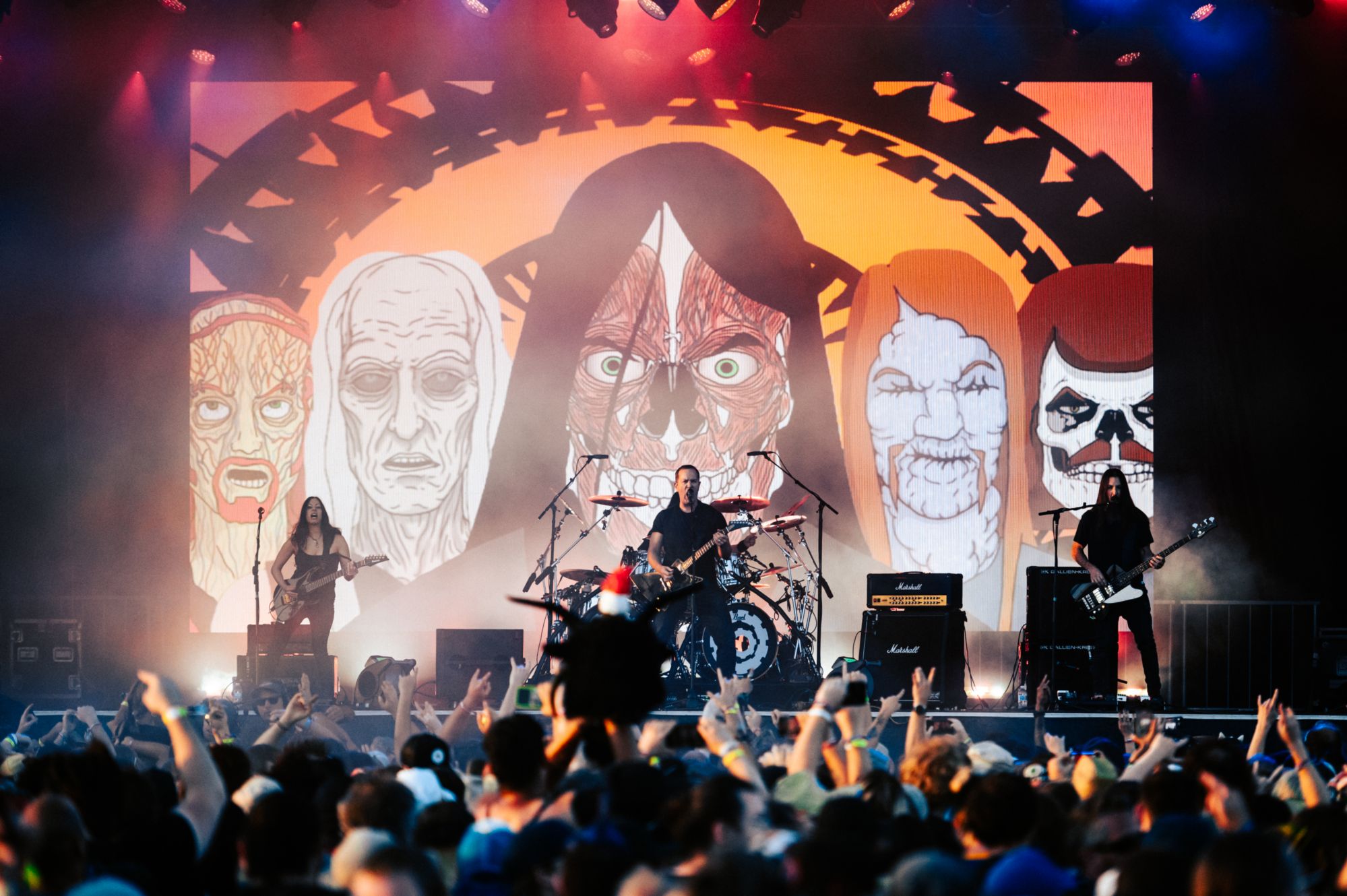 Dethklok rock the Disruptor Stage at Louder Than Life 2023 | SWOMP ...