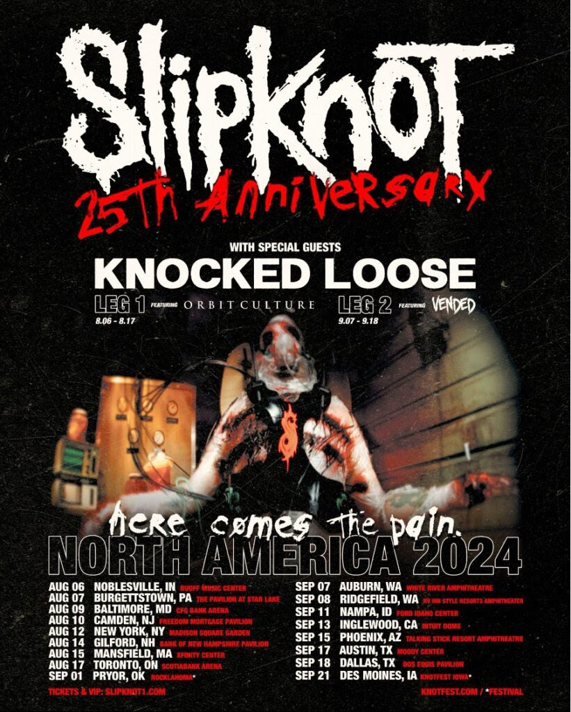 Slipknot bringing Here Comes The Pain Tour to Toronto, on top of Louder  Than Life headlining spot | SWOMP | Music & Entertainment News, Interviews,  Concerts, Contests, Ontario